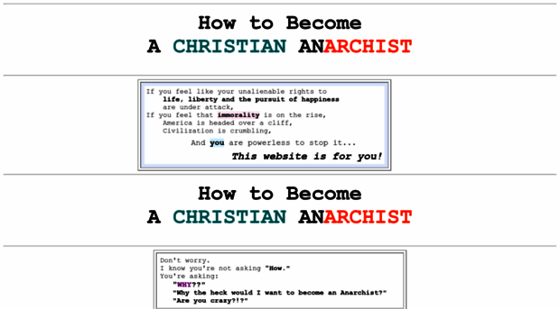 howtobecomeachristiananarchist.com