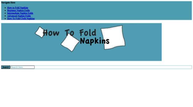 howtofoldnapkins.org