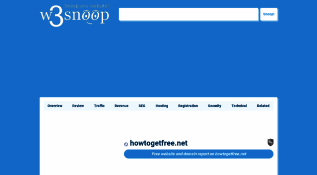 howtogetfree.net.w3snoop.com