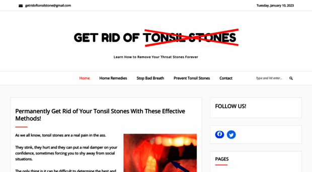 howtogetridoftonsilstones.org