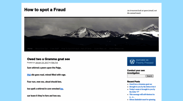 howtospotafraud.wordpress.com