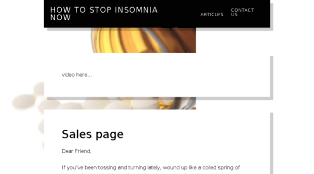 howtostopinsomnianow.com