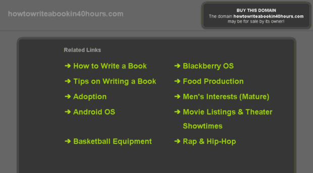 howtowriteabookin40hours.com