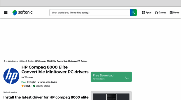 hp-compaq-8000-elite-convertible-minitower-pc-drivers.en.softonic.com