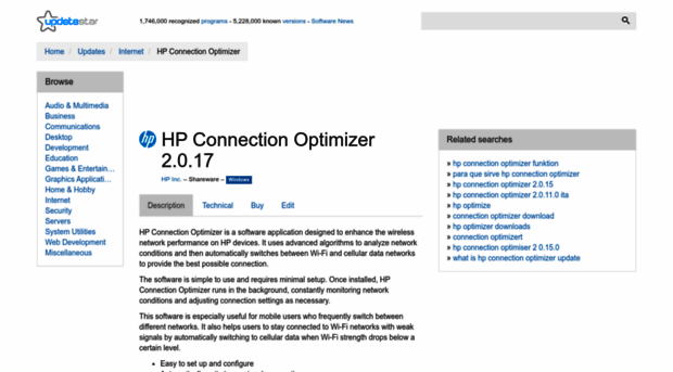 hp-connection-optimizer.updatestar.com