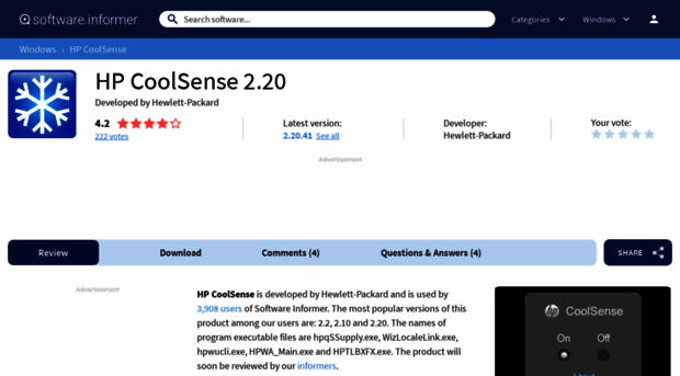hp-coolsense.software.informer.com
