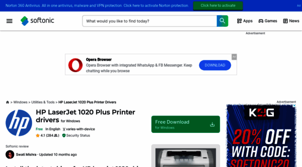 hp-laserjet-1020-plus-printer-drivers.en.softonic.com