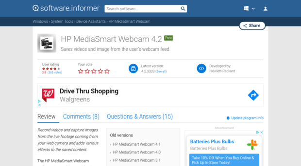 hp-mediasmart-webcam.software.informer.com