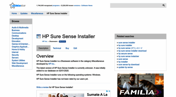 hp-sure-sense-installer.updatestar.com