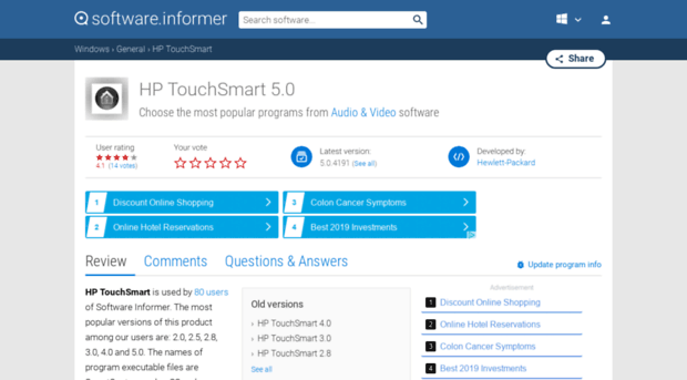 hp-touchsmart.software.informer.com