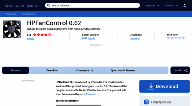 hpfancontrol.software.informer.com