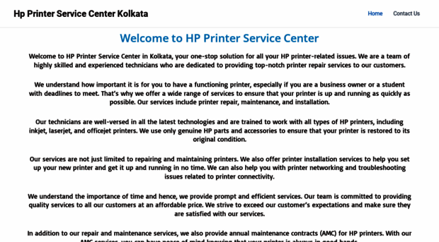 hpprinterservicecenterinkolkata.com