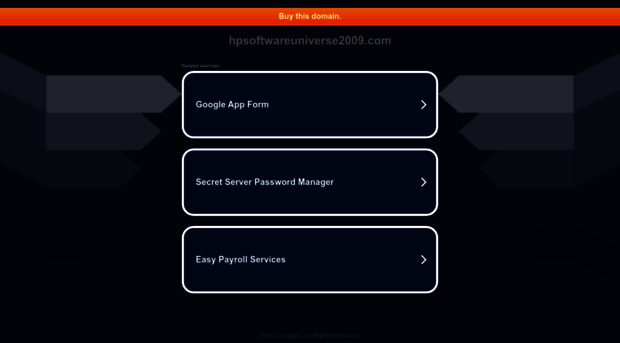 hpsoftwareuniverse2009.com