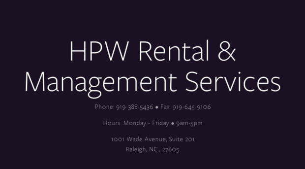 hpwrentals.com