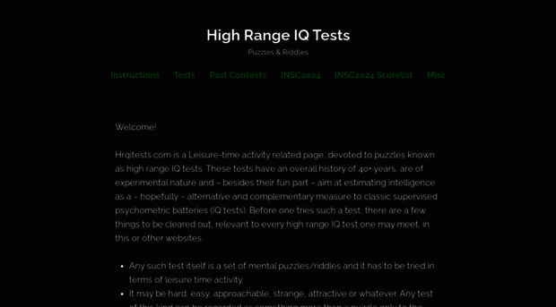 hriqtests.com