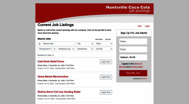 hsvcocacola.applicantpro.com