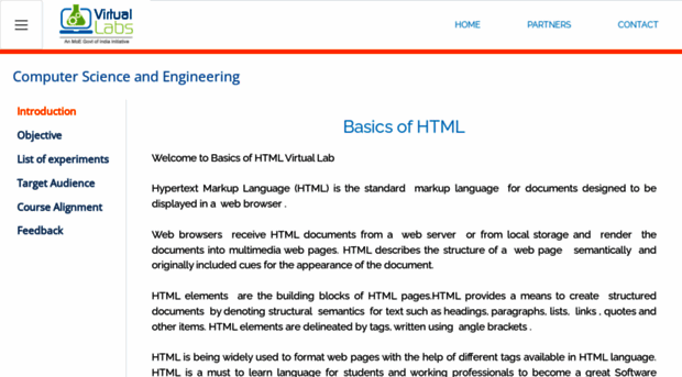 html-iitd.vlabs.ac.in - Welcome to Virtual Labs - Html Iitd V Labs