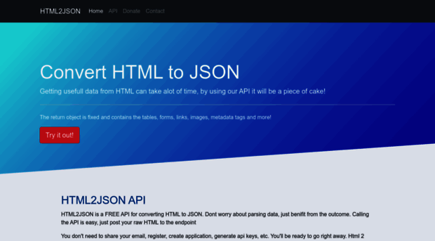 html2json.com