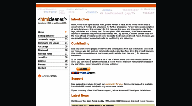 htmlcleaner.sourceforge.net