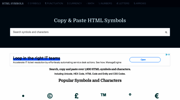 htmlsymbols.net