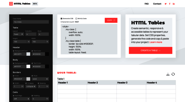 htmltables.io