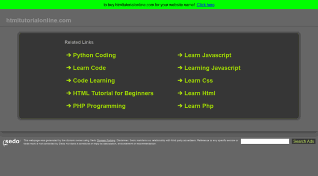 htmltutorialonline.com