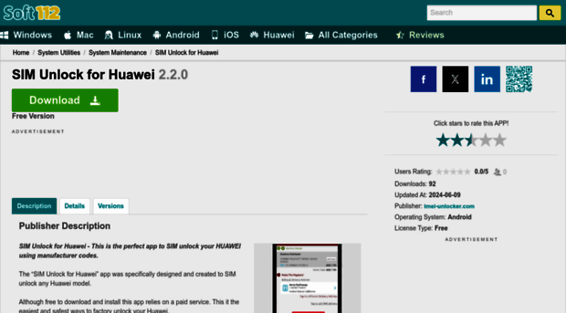 huawei-unlocker.soft112.com