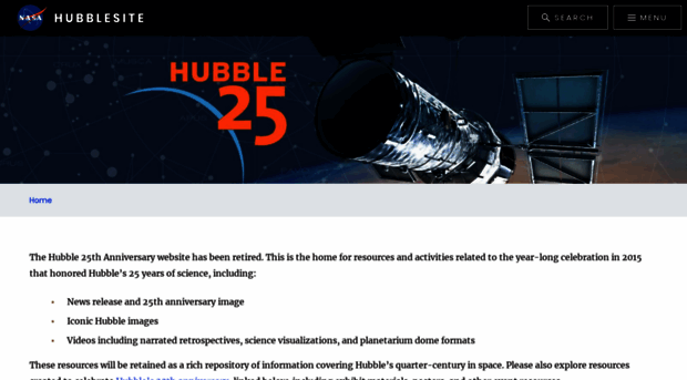hubble25th.org