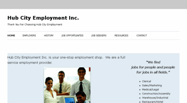 hubcityemployment.com