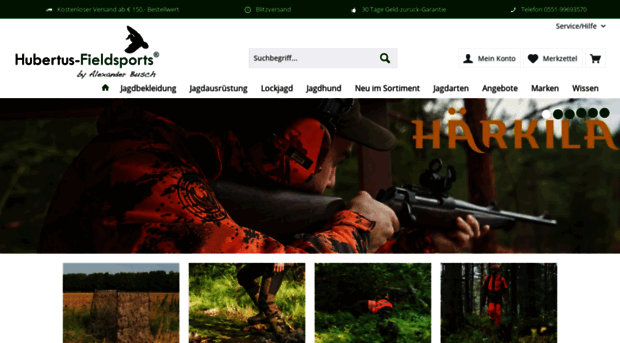 hubertus-fieldsports.de