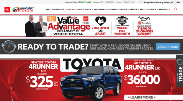 hubertvestertoyota.com