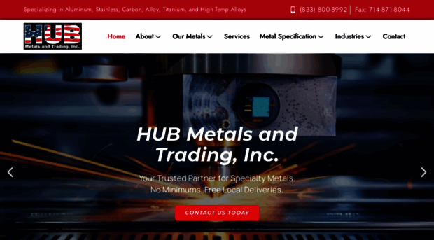 hubmetalsandtrading.com