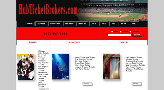hubticketbrokers.com