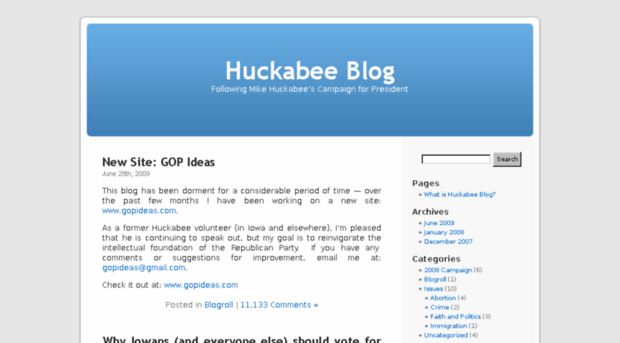 huckabeeblog.com