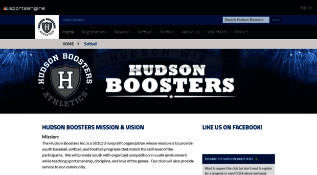 hudsonboosters.sportngin.com