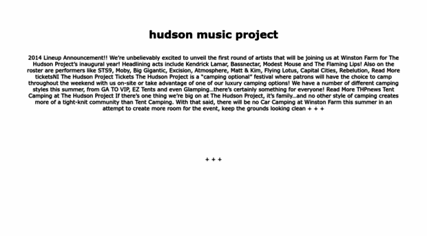 hudsonmusicproject.com