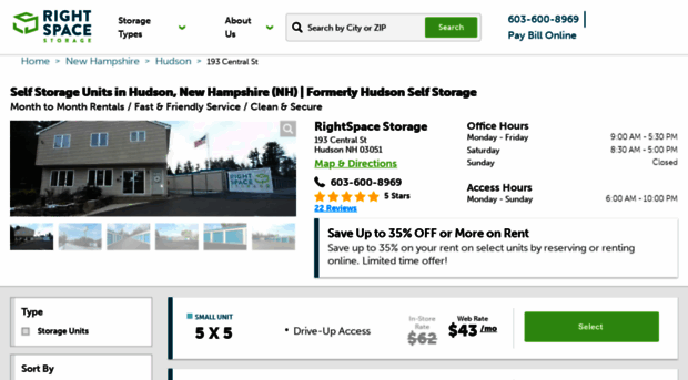 hudsonselfstorage.com