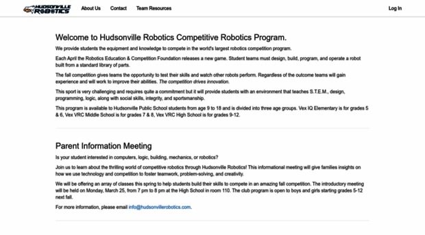 hudsonvillerobotics.com