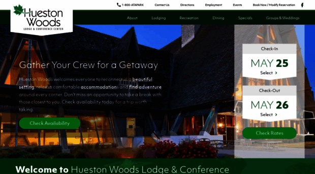 huestonwoodslodge.com