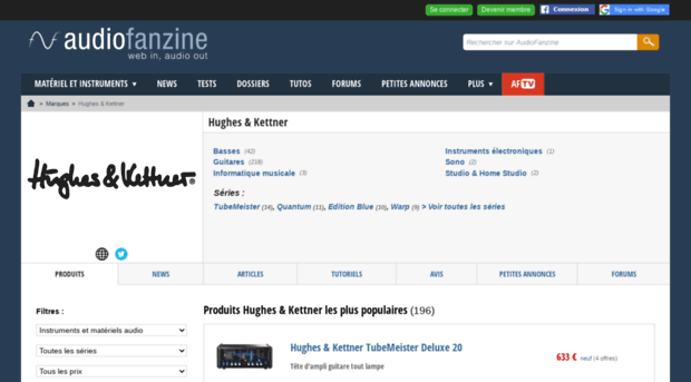 hughes-kettner.audiofanzine.com