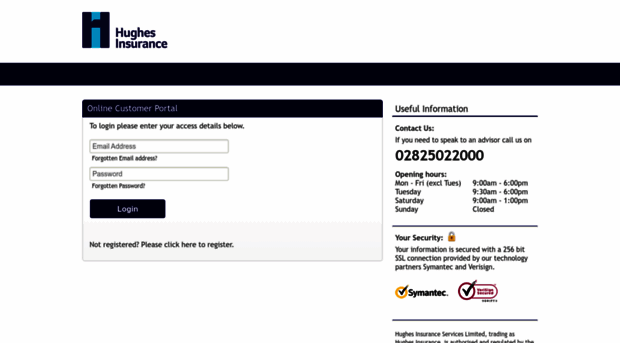 hughesinsurance.opencustomerportal.co.uk