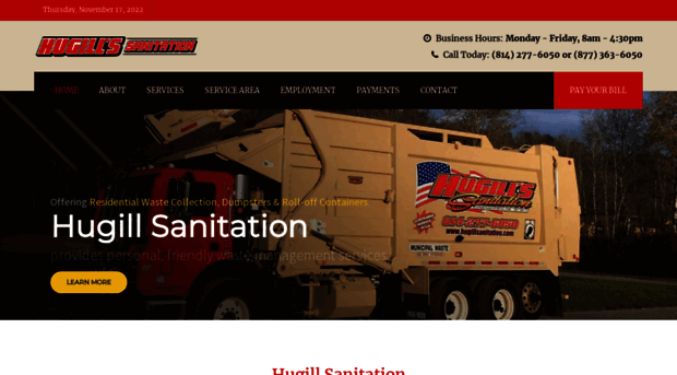 hugillsanitation.com