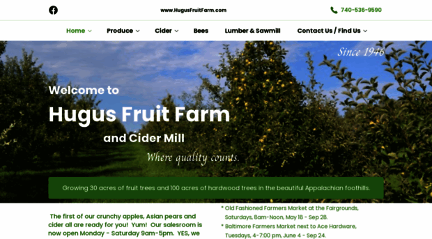 hugusfruitfarm.com