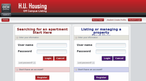 huhousing.apartmentsource.com