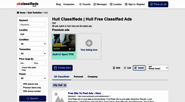 hull.ukclassifieds.co.uk