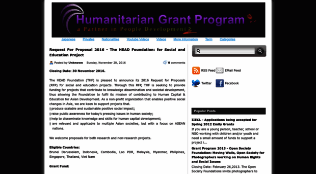 humanitariangrantprogram.blogspot.com