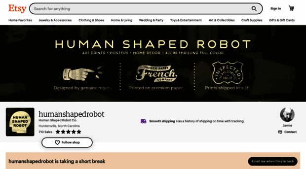 humanshapedrobot.com