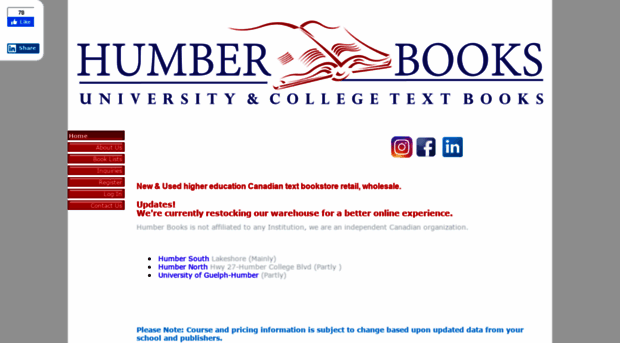 humberbooks.com