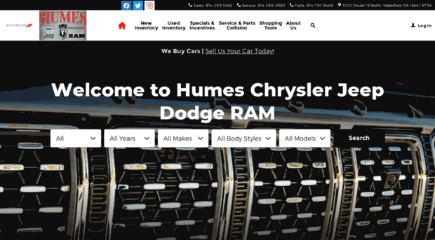 humeschryslerjeepdodge.com