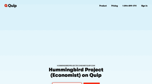 hummingbirdprojecteconomist.quip.com